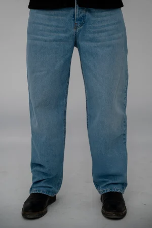 Pantalon baggy bleu ciel