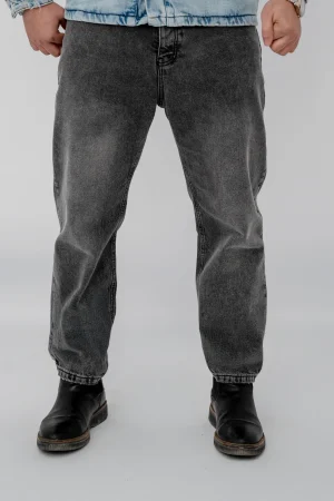 Pantalon jean boy freind gris simple