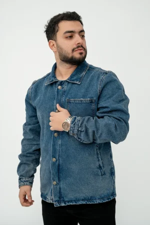 Veste jean bleu dirty